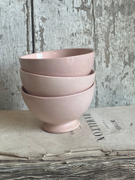 Pink French Cafe au Lait bowls