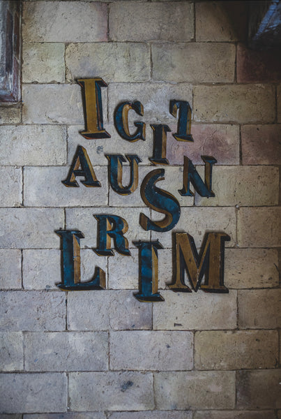 Antique French Lettering