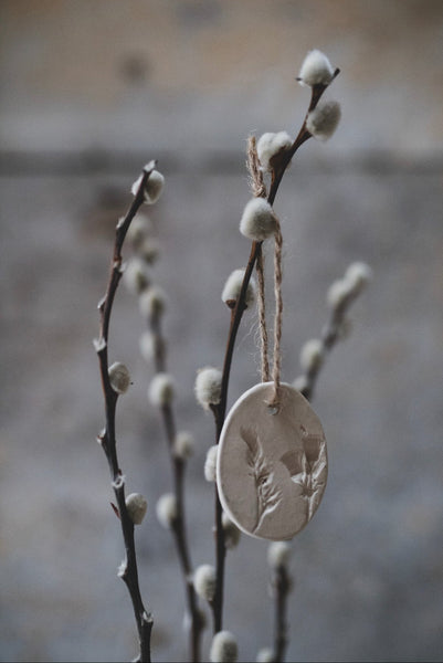 Preorder Small Hand Pressed Crafted Hanging Ceramic Eggs