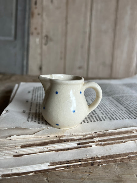 Mini Vintage French Spotty Jug