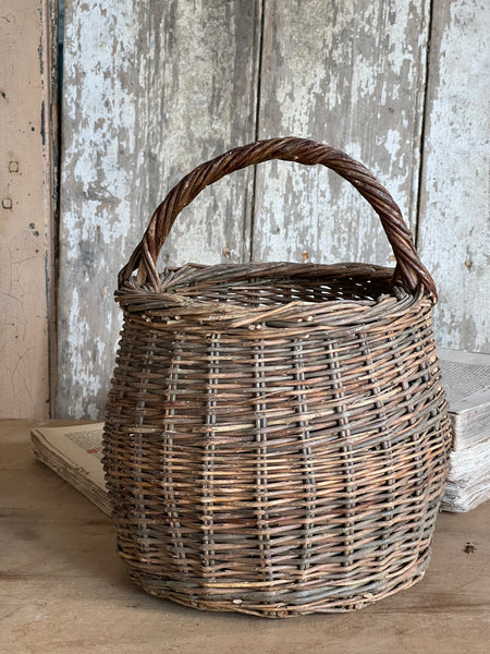 Vintage French Handled Basket