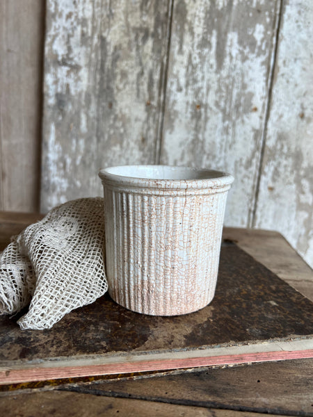 English Vintage Ribbed Maling Marmalade Jar