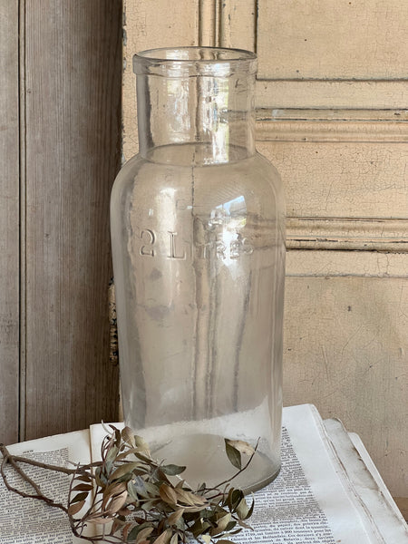 Vintage 2 Litre Glass Bottle