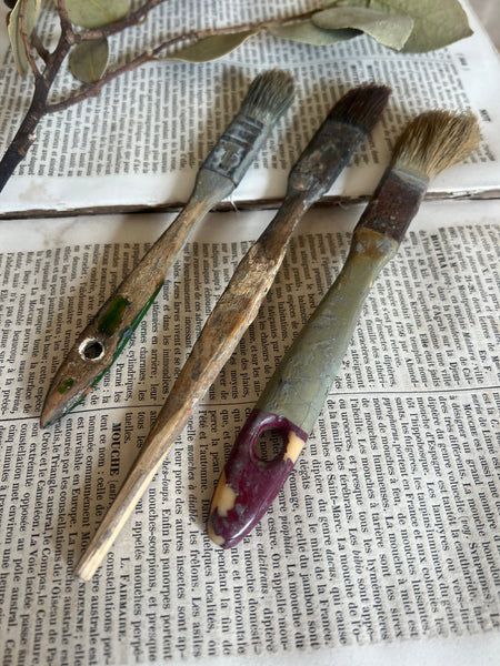 A collection of Vintage Paintbrushes