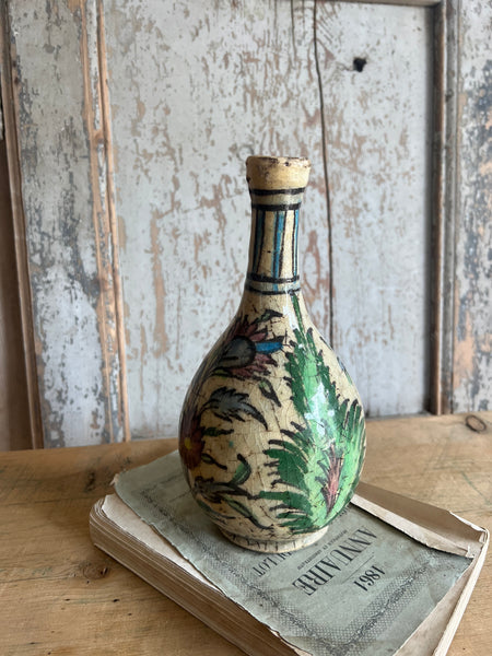 Antique Persian Glazed Bottle