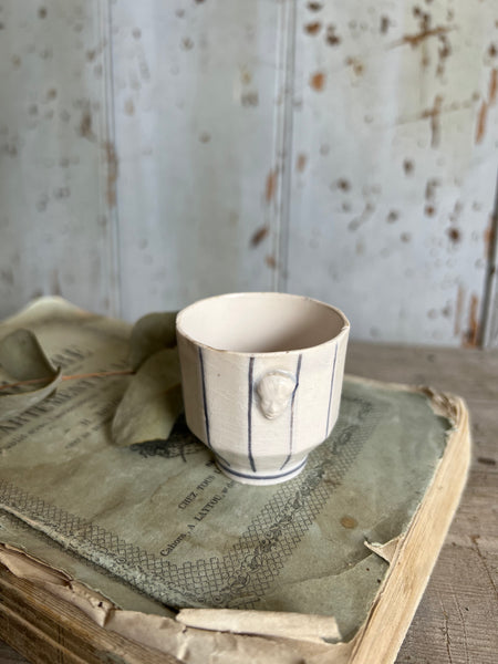 Antique Stunning French Tiny Pot