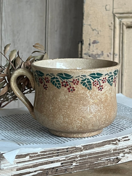 Stunning Aged Vintage French Cup