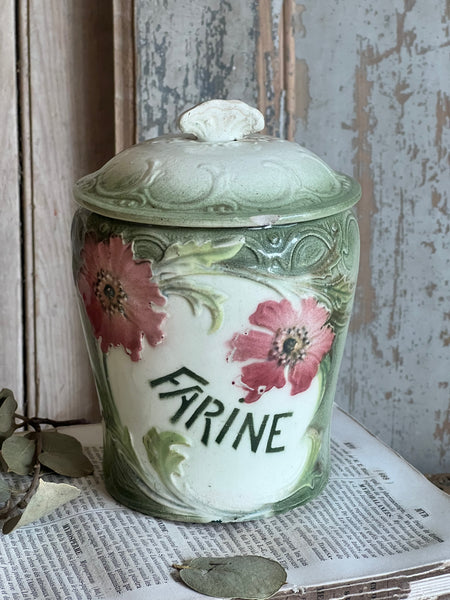 Vintage French Farine Cannister