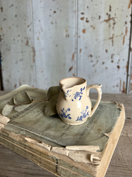 Beautiful rare mini Vintage French St Uze Floral Jug