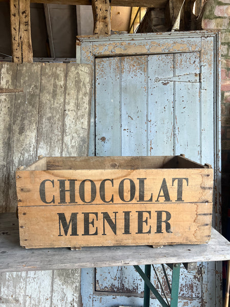 Vintage Chocolat Menier Crate