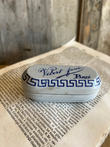Vintage Mini French Cosmetic Pot