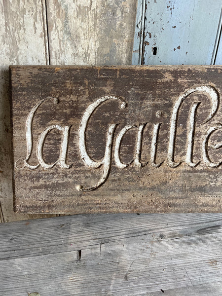 Vintage French Sign