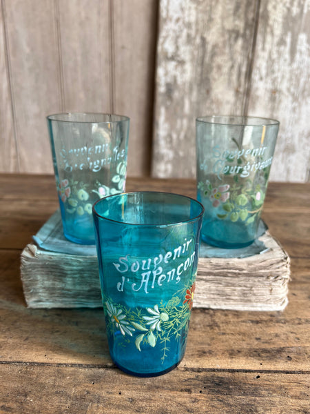 Vintage French Souvenir Glasses