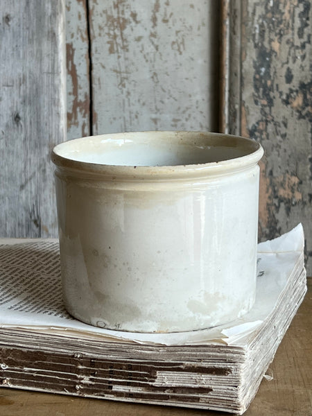 Antique French Wide Jar