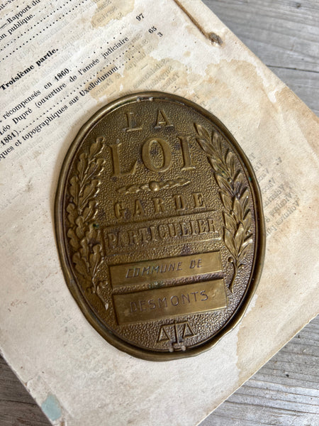 Vintage Guard Hat Badge