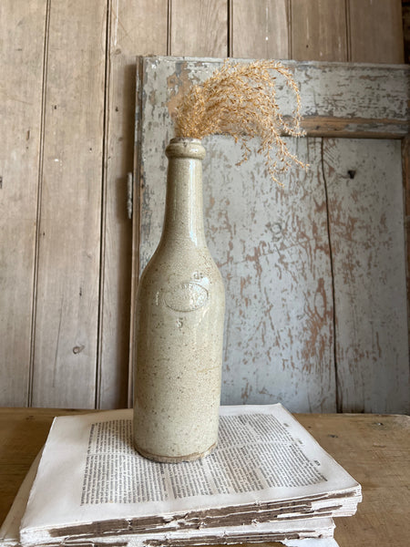 French Vintage Stoneware Bottle