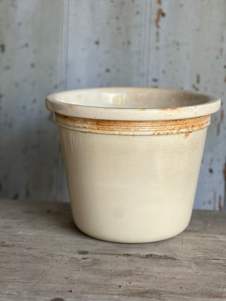 Large Antique Crazed Pot