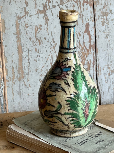 Antique Persian Glazed Bottle