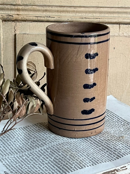 Antique Numbered Spongware Mug