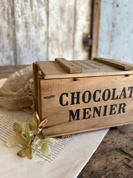 Vintage Chocolat Menier Crate Box