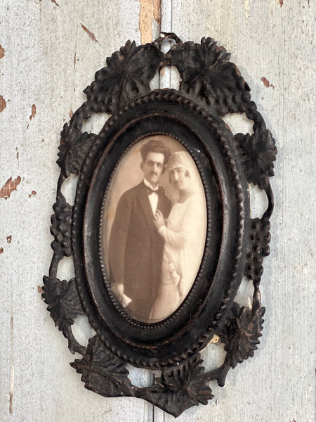 Antique Shabby Chic Framed Photograph