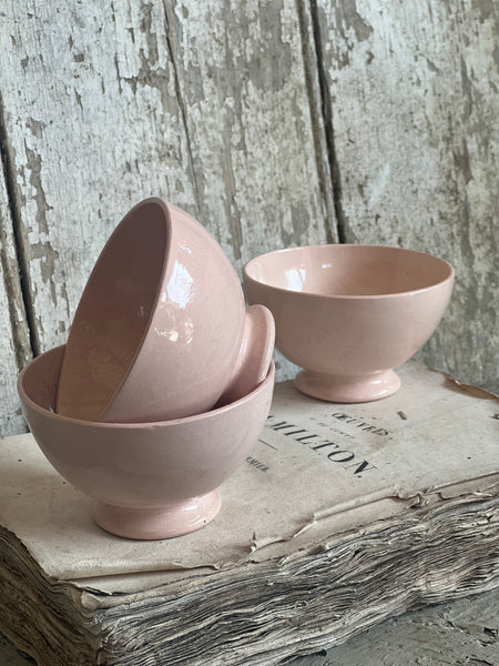 Pink French Cafe au Lait bowls