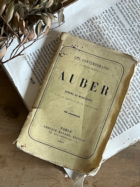 1857 Auber French Book