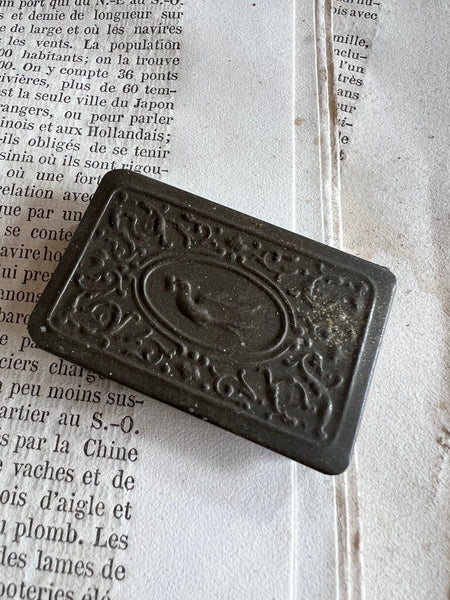 Small Brass Bird Tin