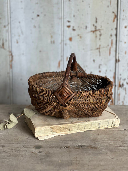 Vintage Handled Basket