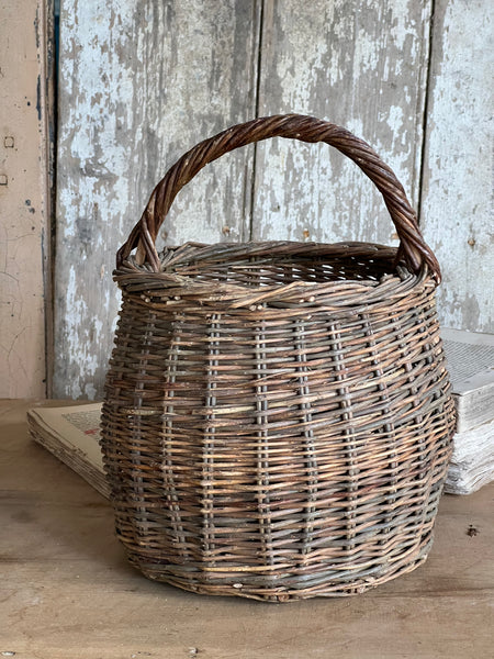 Vintage French Handled Basket