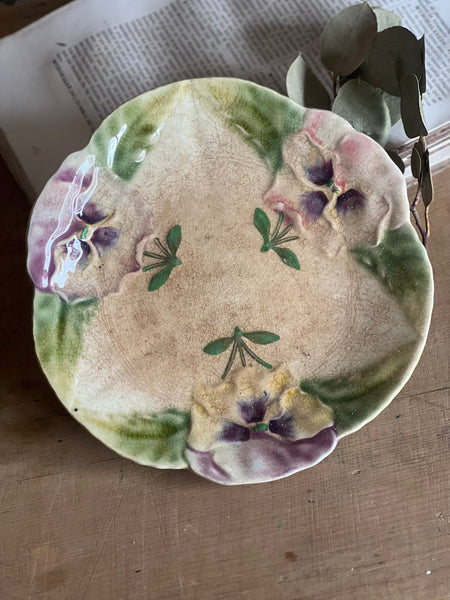 Sweet Vintage Floral French Plate