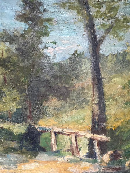 Large Landscape Tree Oil on Board