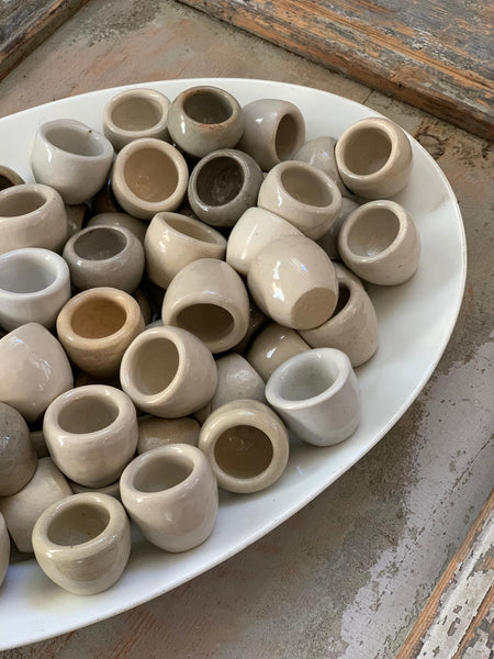 Vintage Escargot Stoneware Pots