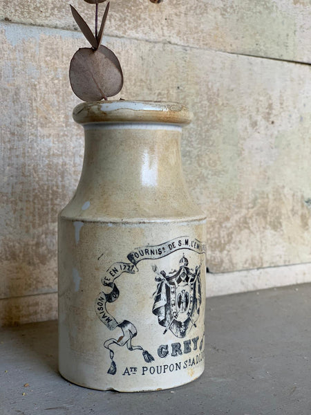 Rare French Mustard Jar