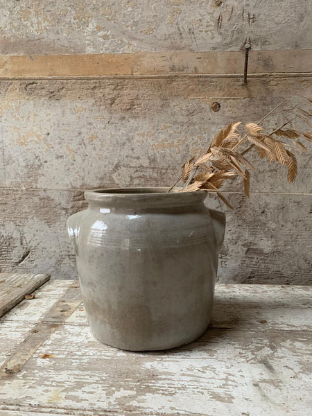 Medium French Blue Tint Confit Jar