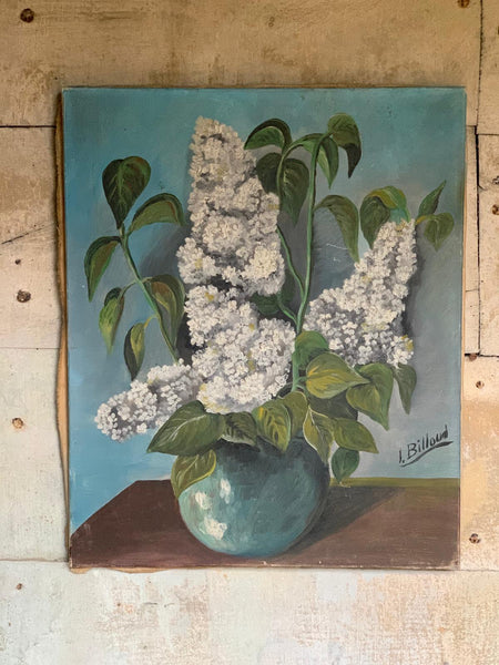 Glorious French Floral Oil on Canvas