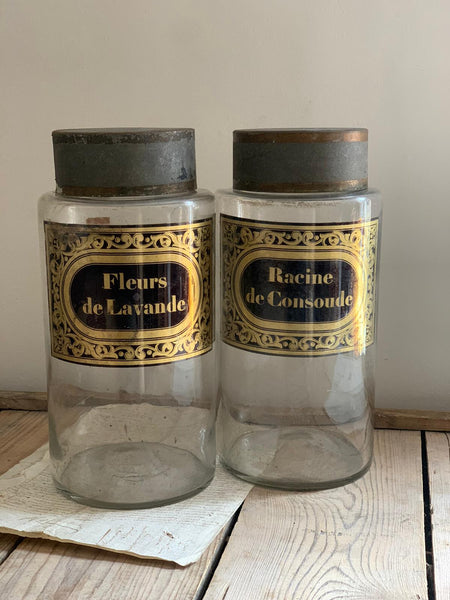 Antique French Chemist Bottles