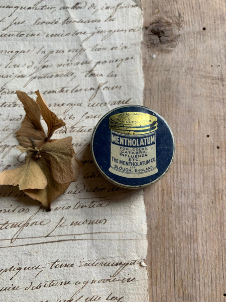 Vintage Miniature "Mentholatum" Tin