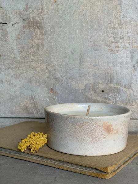 Vintage Crazed Paste Pot Candle in Seasalt & Woodsage