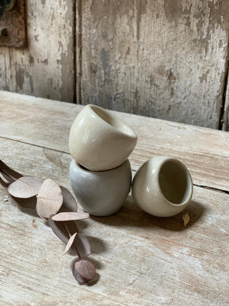 Vintage Escargot Stoneware Pots