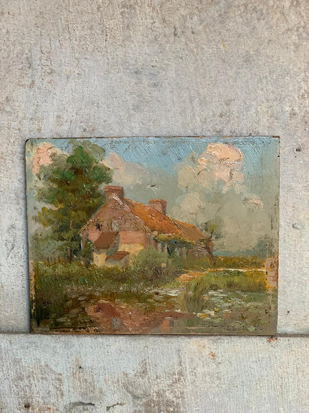 Mini French Oil Painting