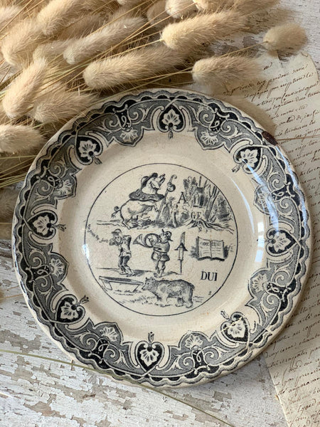 Vintage French Plate