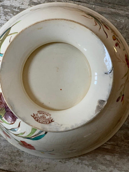 Gorgeous French Vintage Floral & Butterfly Bowl