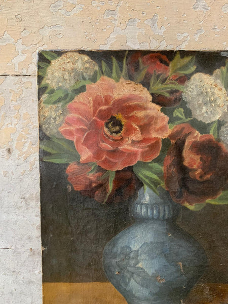 French Vintage Floral on Canvas