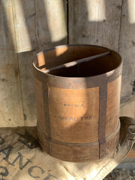 Very Large Vintage Grain Measure