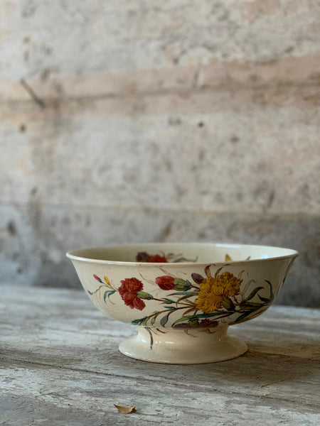 Gorgeous French Vintage Floral & Butterfly Bowl