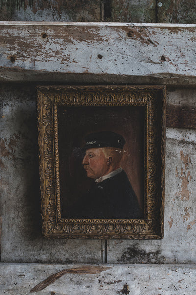 Framed Antique French Portrait