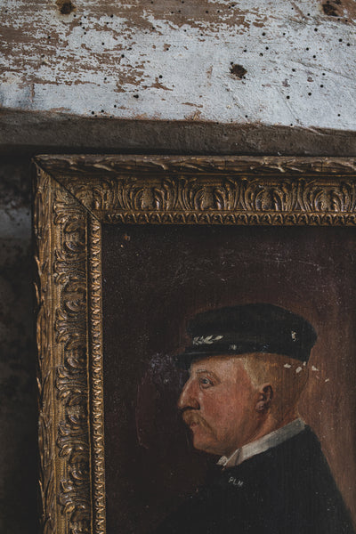 Framed Antique French Portrait