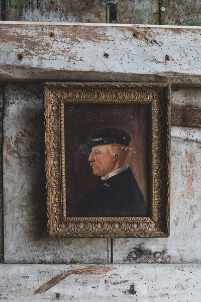 Framed Antique French Portrait