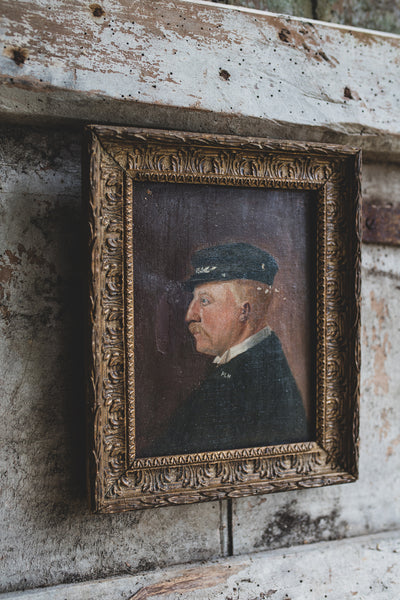 Framed Antique French Portrait